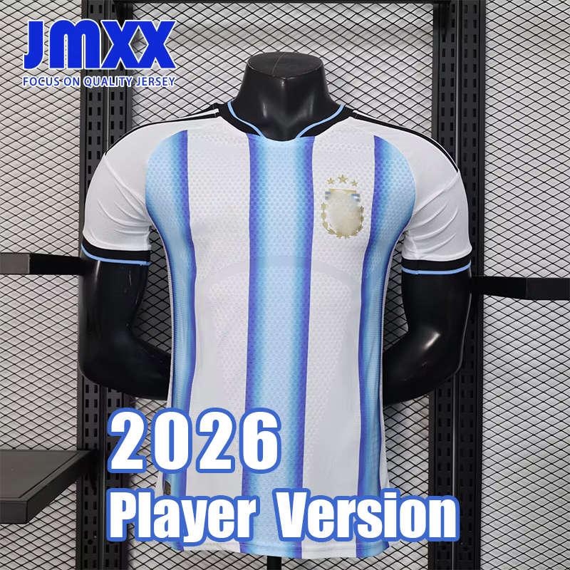 JMXX 2026 Argentinians World Cup Soccer Jersey Home Away Pre Match Training GK Mens Jerseys Uniform Football Shirt 25 26 Player Version