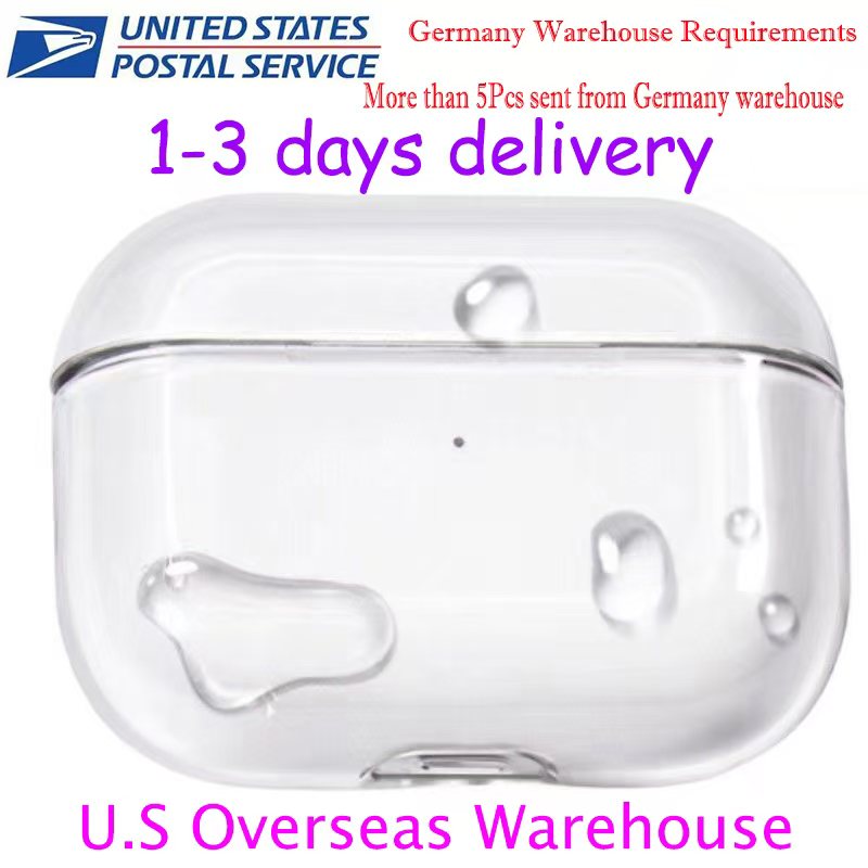 USA Stock For Apple AirPods 4 AirPods pro 2 3 Headphone Accessories Silicone Protective Headphone Cover Silicone case Headphone TPU Cases