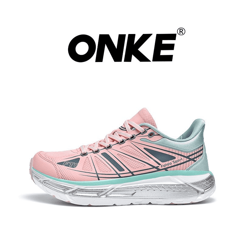 ONKE Autumn Men's Lightweight Breathable Non-Slip Sports Casual Women Thick Sole Shock Absorption Couple Running Dad Shoes GM85