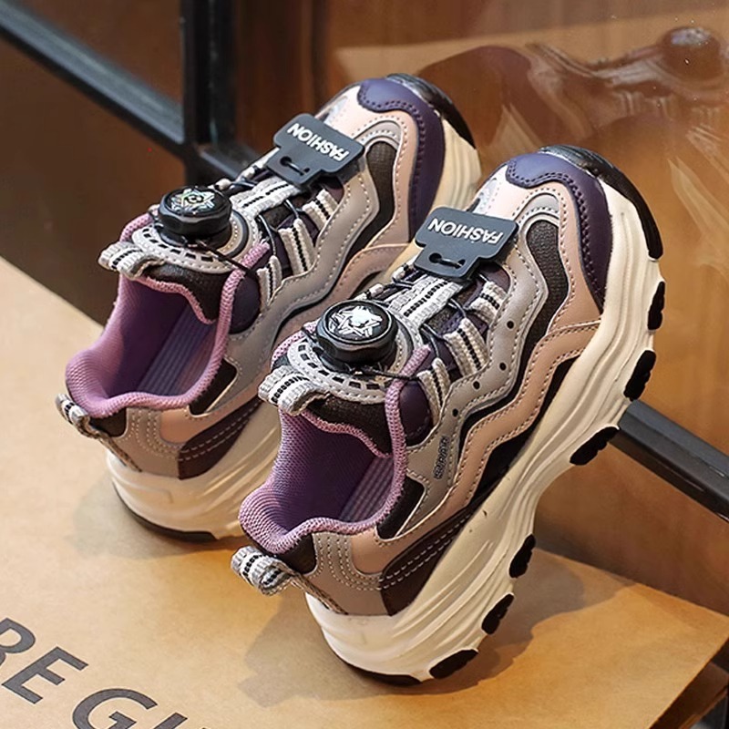 Designer Autumn New Designer Shoes New Student Fashion Soft Sole Knob Children's Casual Sports Shoes Luxury Shoes Soft Sole Children's Casua