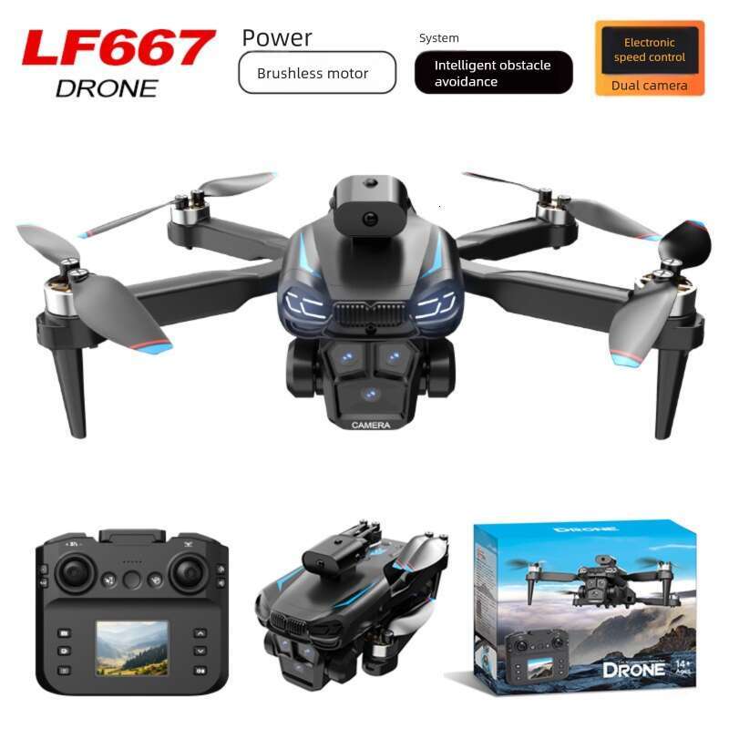 LF With Screen Remote Control Aircraft Optical Flow Positioning Brushless Motor Quadcopter Drone
