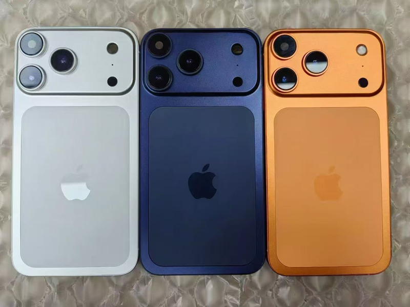 unlocked Apple iPhone XR converted to iPhone 17 Pro style phone 4G LTE 17 Pro original box sealed packaging 3GB RAM+256GB ROM OLED screen battery 100%