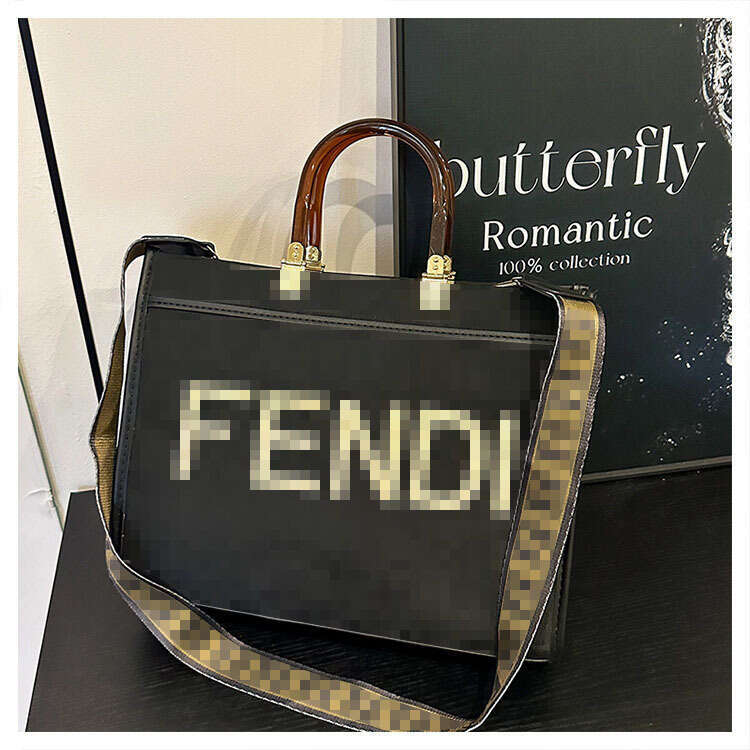 designer bag Luxury bag Trendy Brand Letter Tote New Handbag Large Capacity Commuter High-end Feel Women's Crossbody Bag