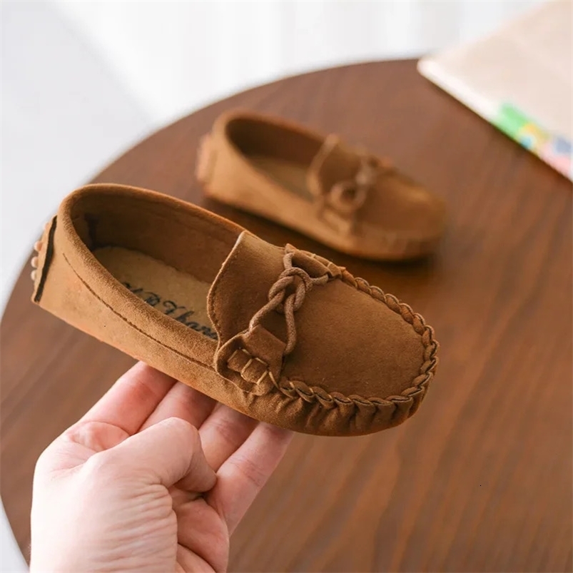 Children Suede Shoes Spring Summer Breathable Slip on Casual Kids Sneakers Boy Girl Baby Toddler Boat Shoes Flats Loafers 250604