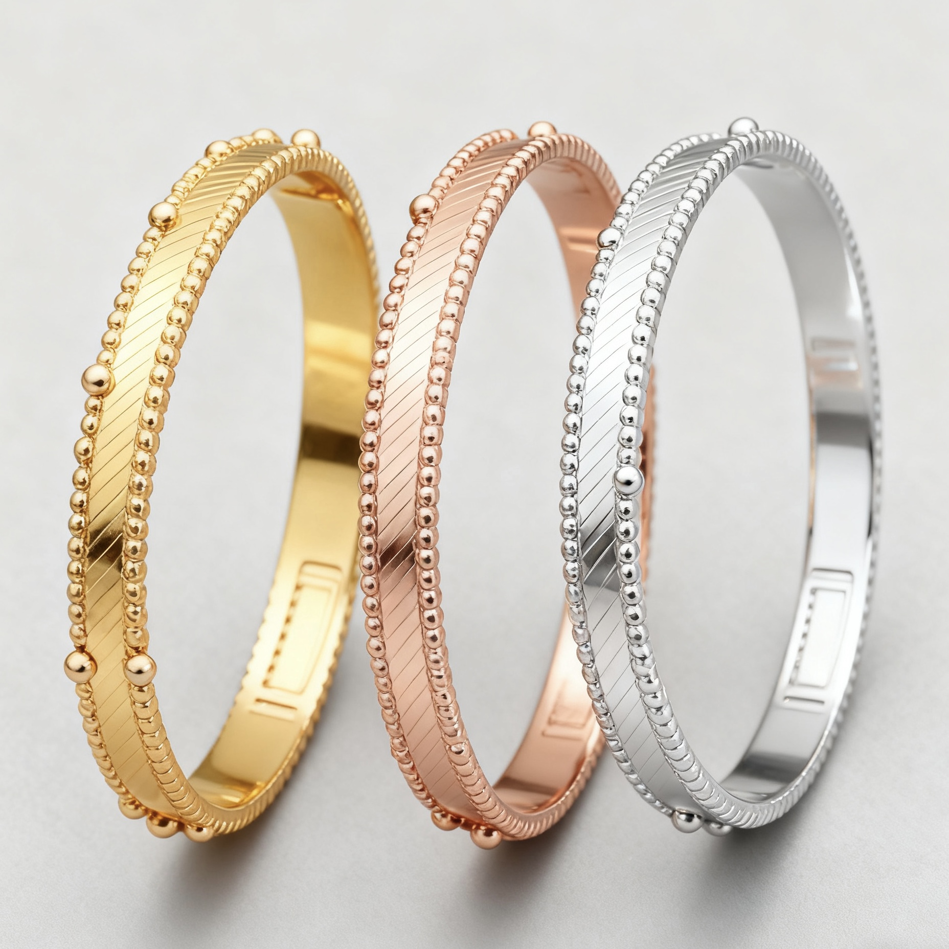 Luxurious bracelet, rose gold fashionable flower circle gold bracelet, silver narrow version full sky star wide version kaleidoscope bracelet