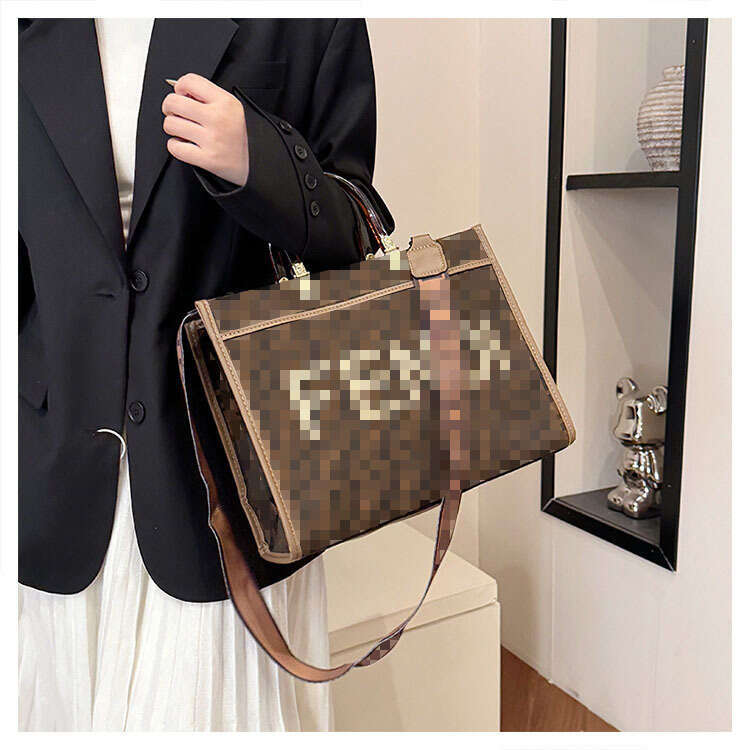 designer bag Luxury bag Trendy Brand Letter Tote New Handbag Large Capacity Commuter High-end Feel Women's Crossbody Bag