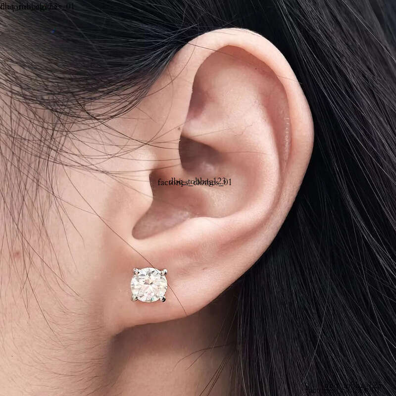 Shine 1CT 2CT IGI Certified CVD Lab Laboratory 14K White Solid Gold D VS1 LAB Grown Dia Earrings for Women