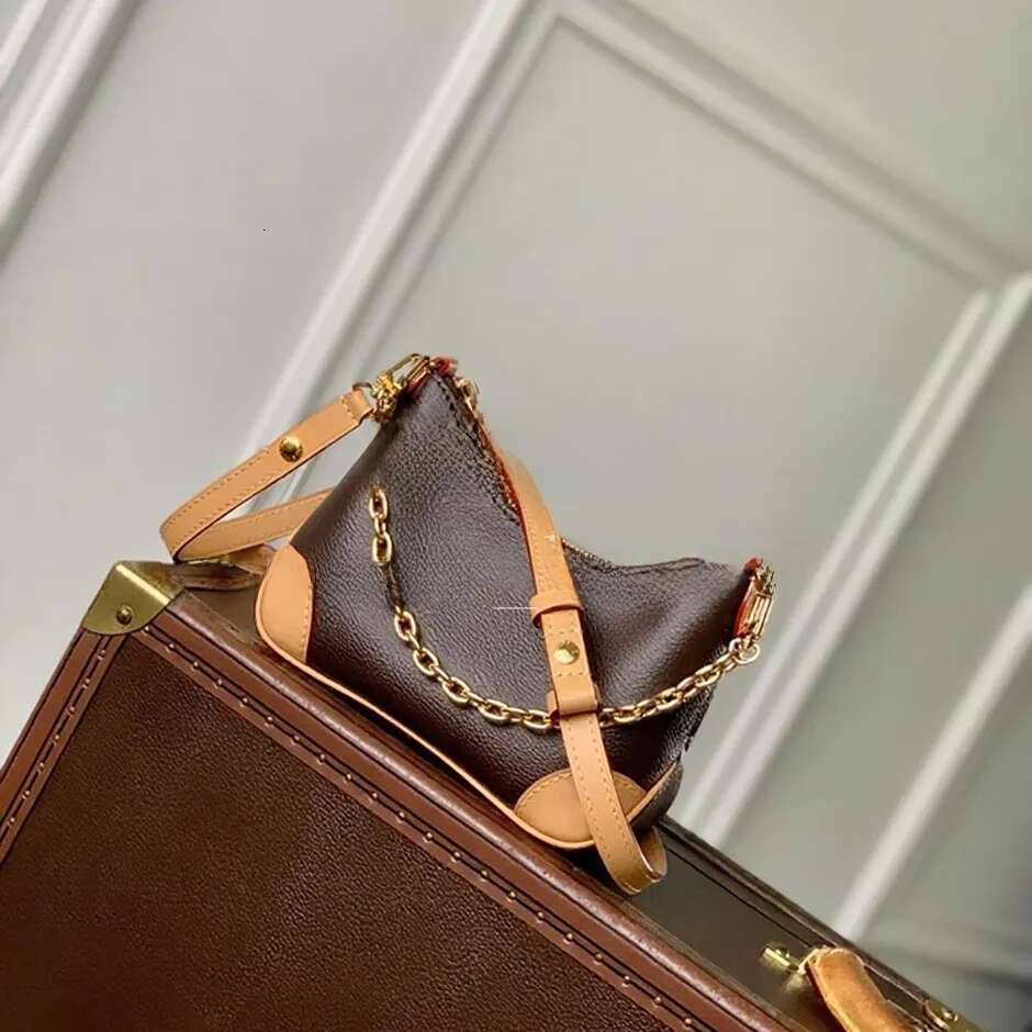 designer 20CM handbag Coated canvas really leather Chain Bag Mirror quality shoulder bag