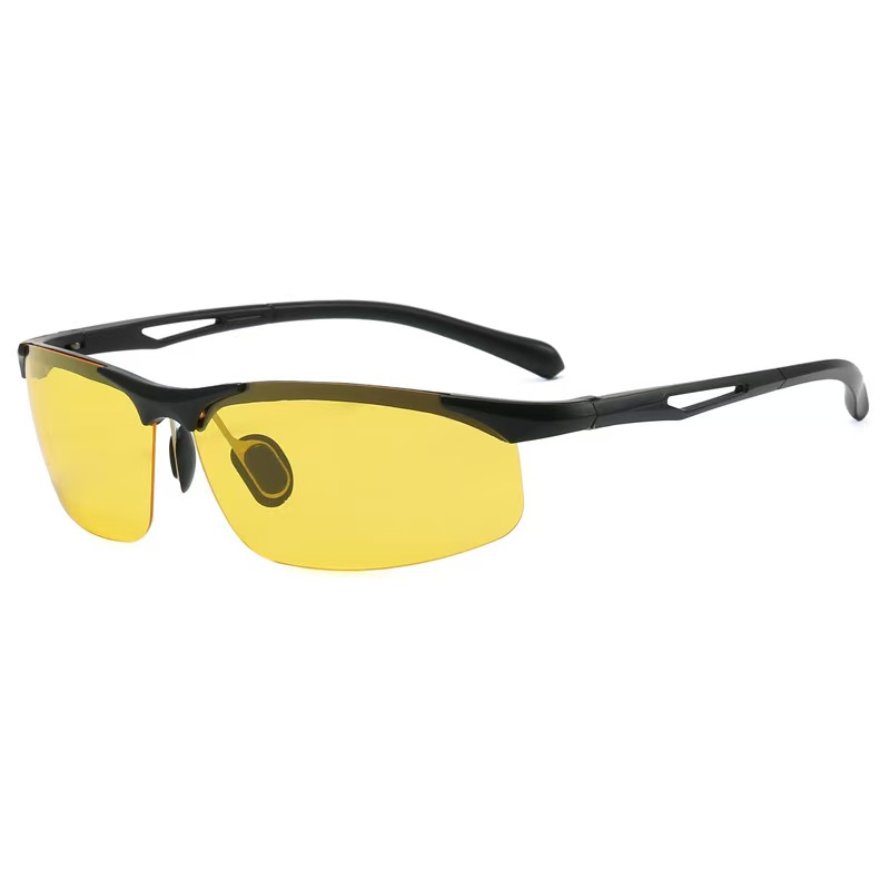 Polarized Men's Sunglasses Outdoor Sports Cycling Glasses Fishing Spring Leg Glasses Classic Half Frame Sunglasses