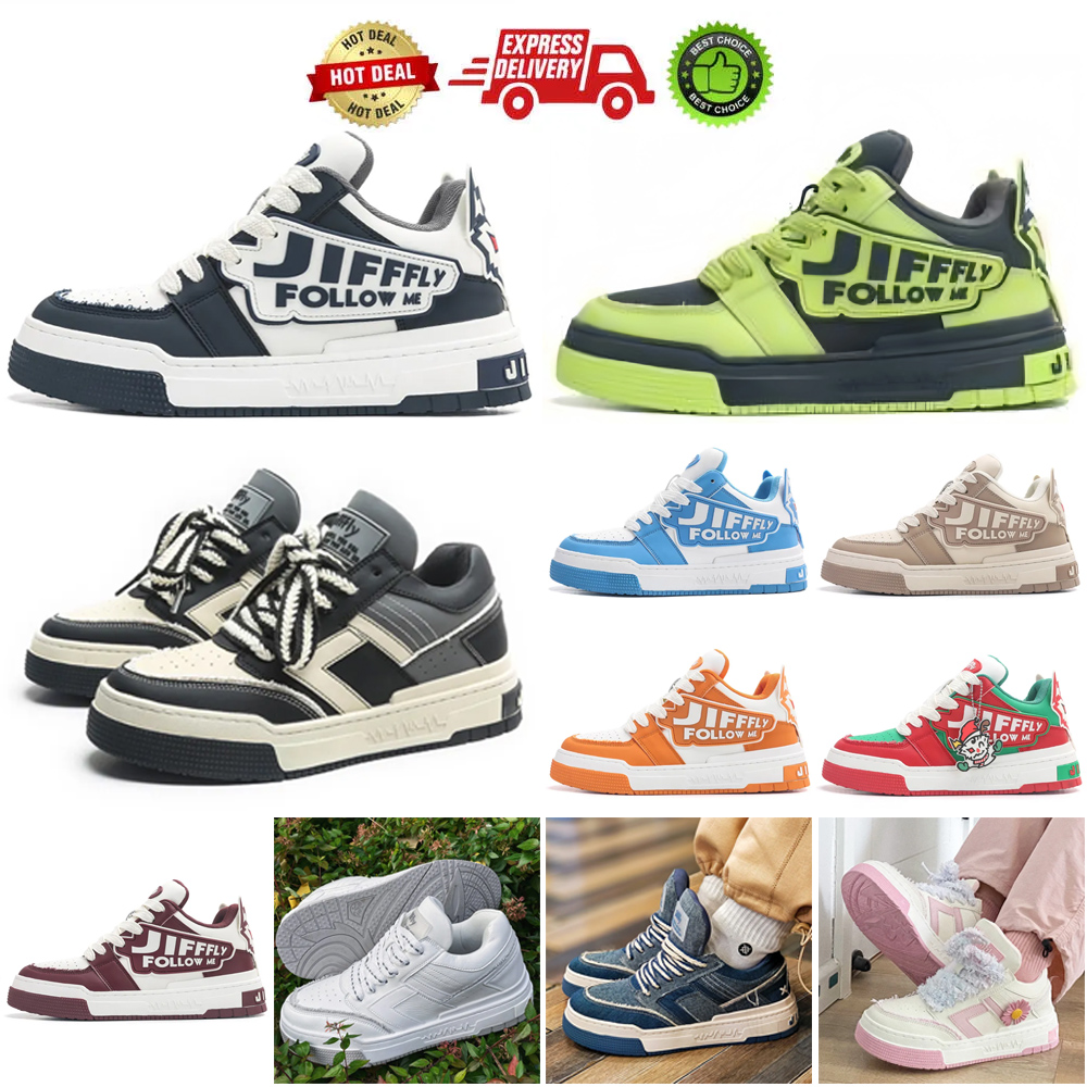 Jifffly Mens Sneakers 2025 New Versatile Thick-Soled Trendy Brand Couple Style Casual Sports Shoes chauss running shoes designer shoes dunks flats