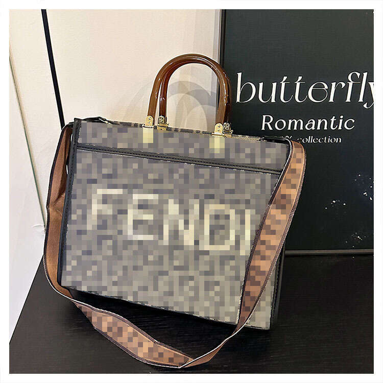 designer bag Luxury bag Trendy Brand Letter Tote New Handbag Large Capacity Commuter High-end Feel Women's Crossbody Bag