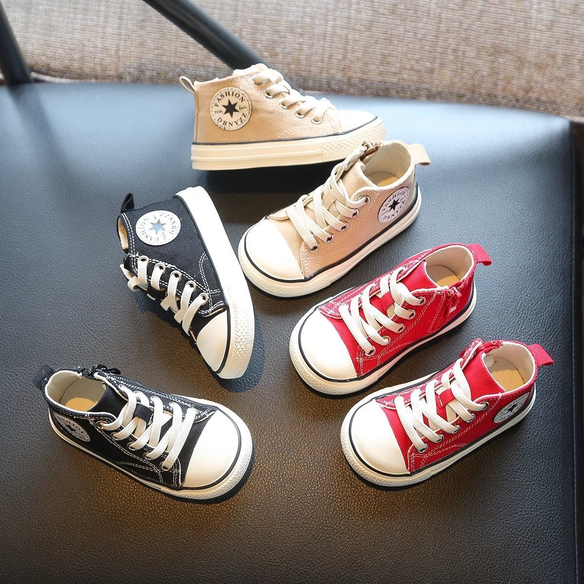 Anti slip children's and students' canvas shoes spring autumn casual men's women's sports running soft soled walking fabric Design