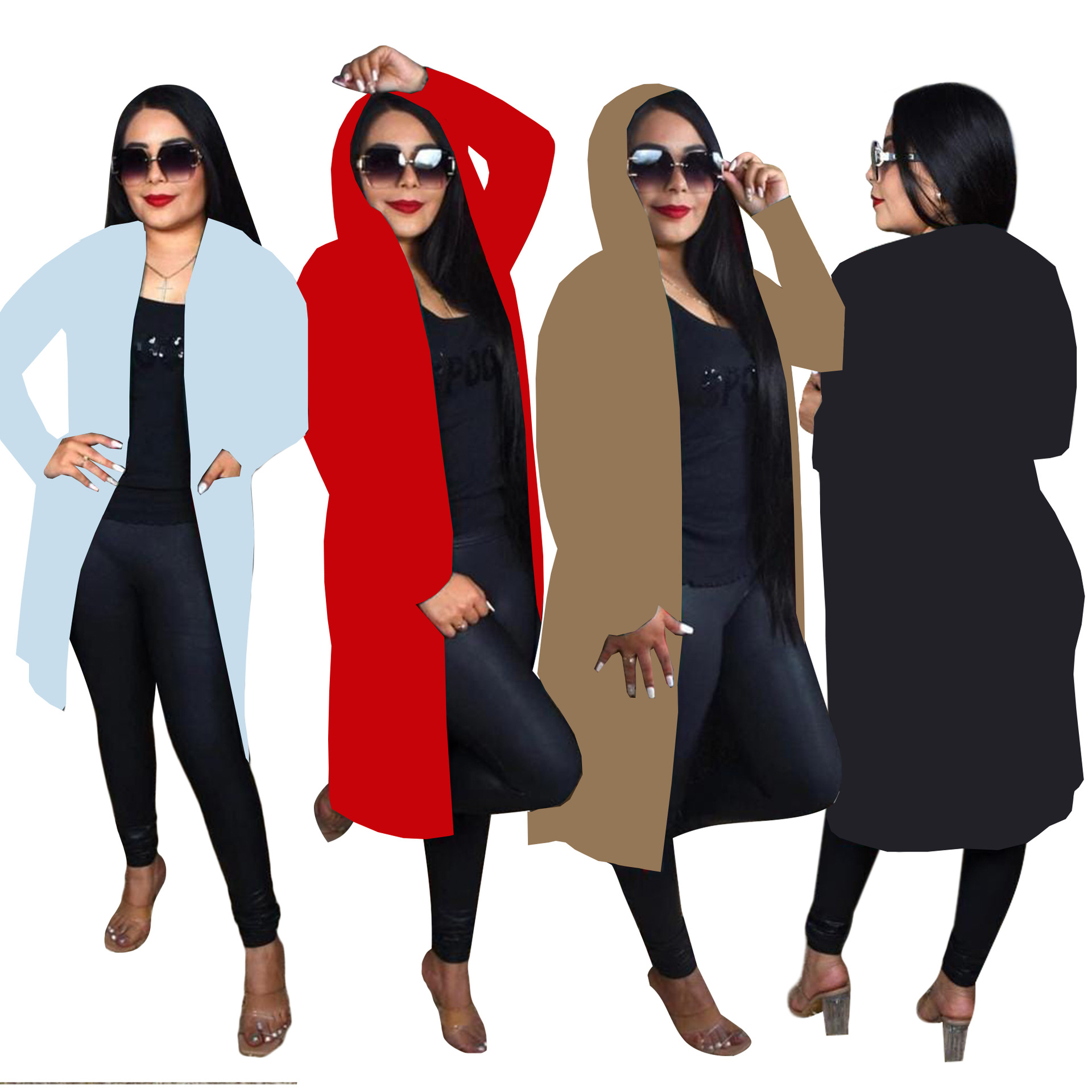 Woolen Sweaters Women Casual Long Cardigans Knitted Coats Outerwear Free Ship