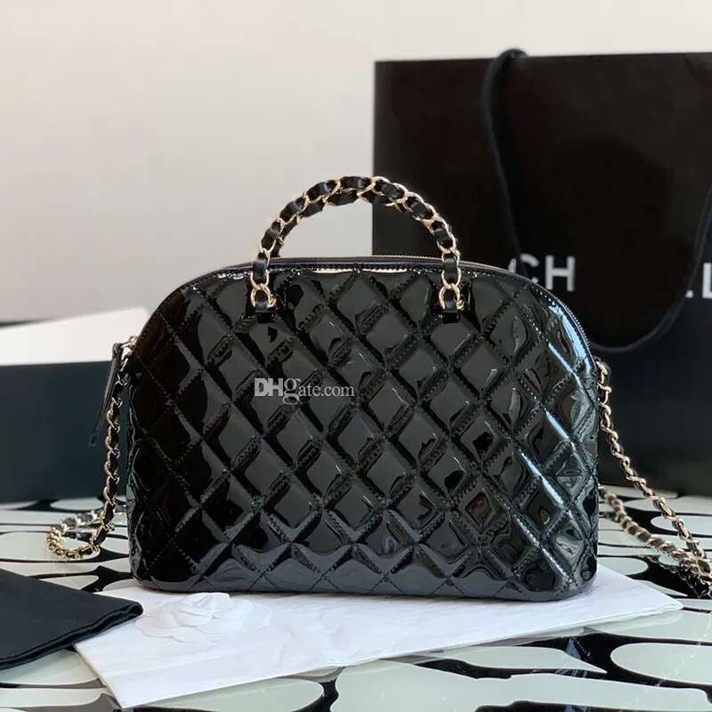 designer Genuine leather Shell Handbag 20CM Lady Chain bag Delicate knockoff