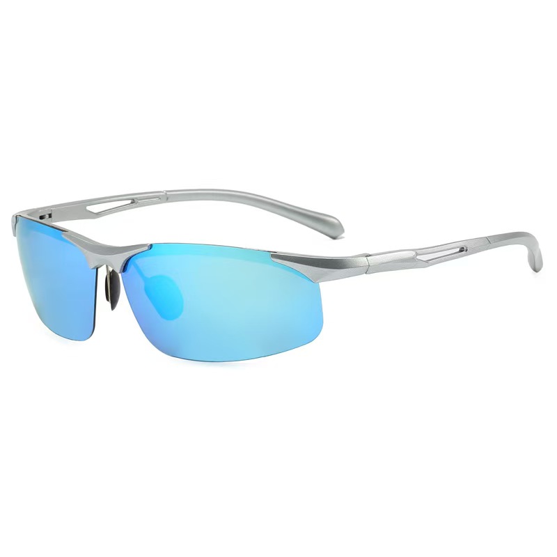 Polarized Men's Sunglasses Outdoor Sports Cycling Glasses Fishing Spring Leg Glasses Classic Half Frame Sunglasses