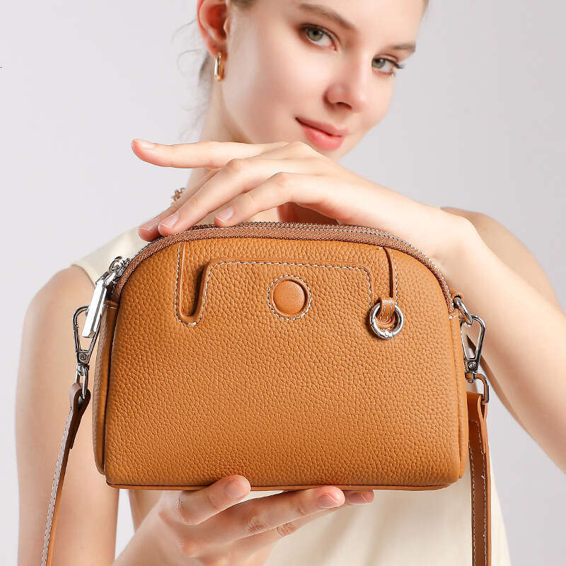 Luxury bag Genuine Leather New Fashion Mini Coin Purse Mom Top Layer Cowhide Single Shoulder Versatile Crossbody Women s Bag