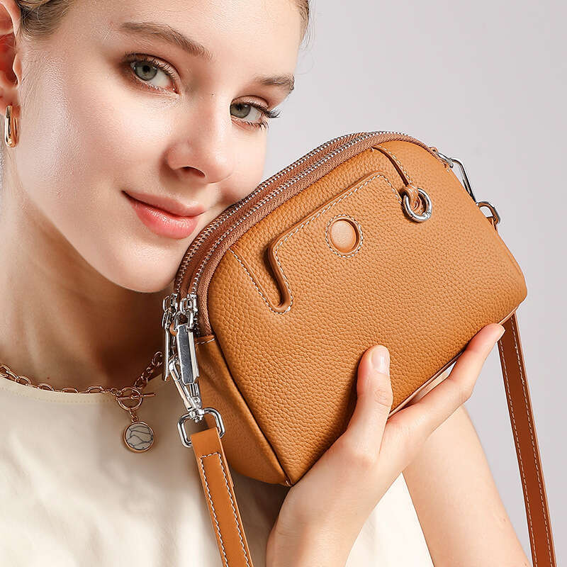 Luxury bag Genuine Leather New Fashion Mini Coin Purse Mom Top Layer Cowhide Single Shoulder Versatile Crossbody Women s Bag