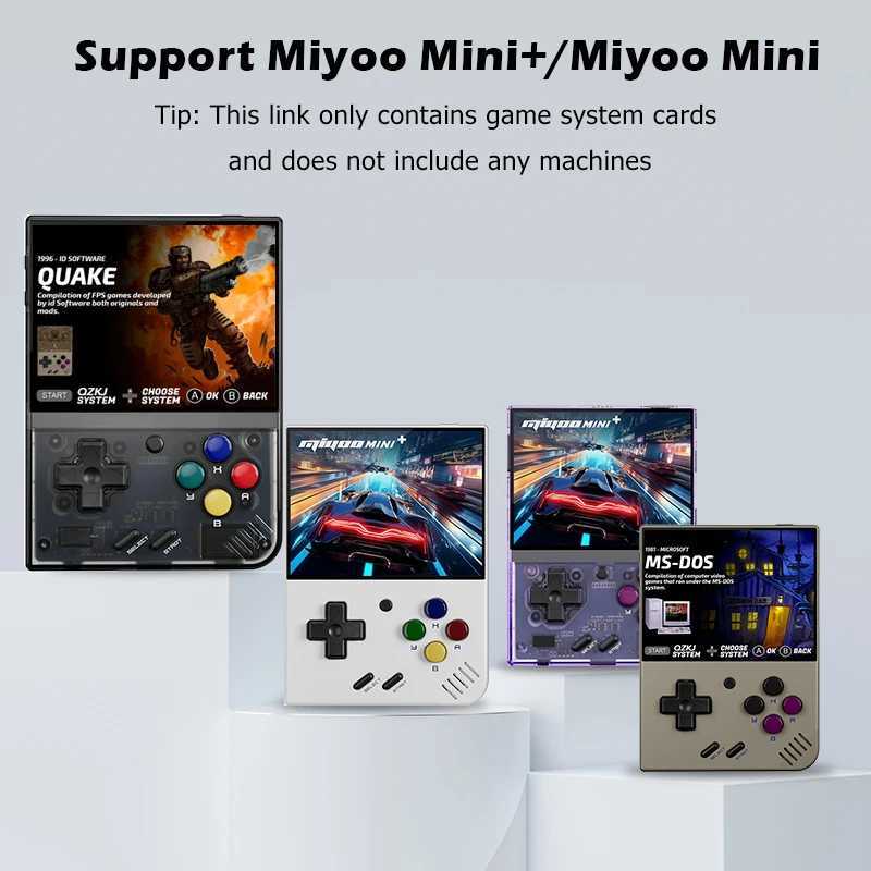 Miyoo Mini Plus Game System Card 64GB128GB256GB 50Emulators Support PS1MAMENDS TF Card SD card For Miyoo Mini Plug and Play Z250928