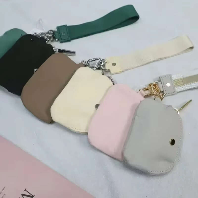 Luluity Lemonionkeychain Gym Mini Designer Pursewith Zipper Wraparound Wrist Guard Walletportable Luluity Lemonionkeychain Bag gymsharkion