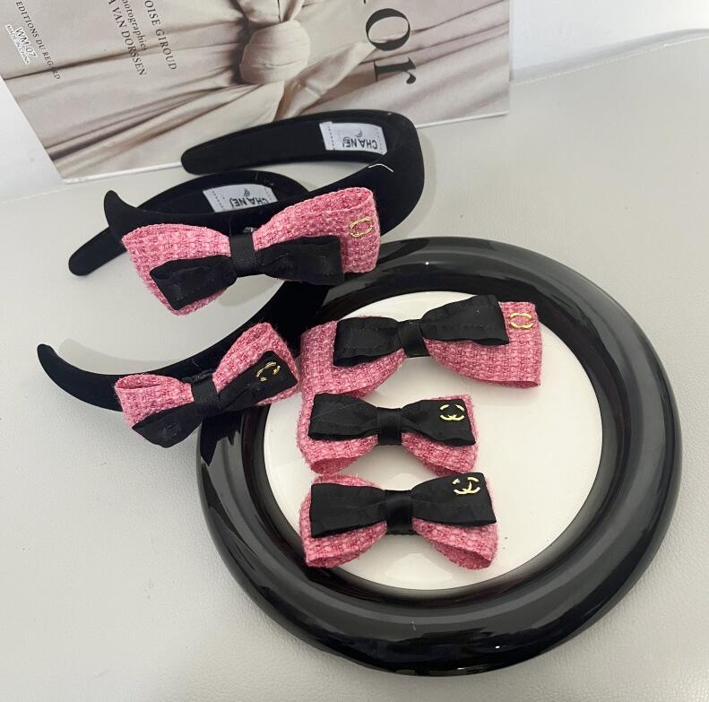 213 designer Letter logo hairband bow hairpin girl hair accessory classic Hair Sticks fashion headwear luxury hair tie headband vintage bangs hair claw clip