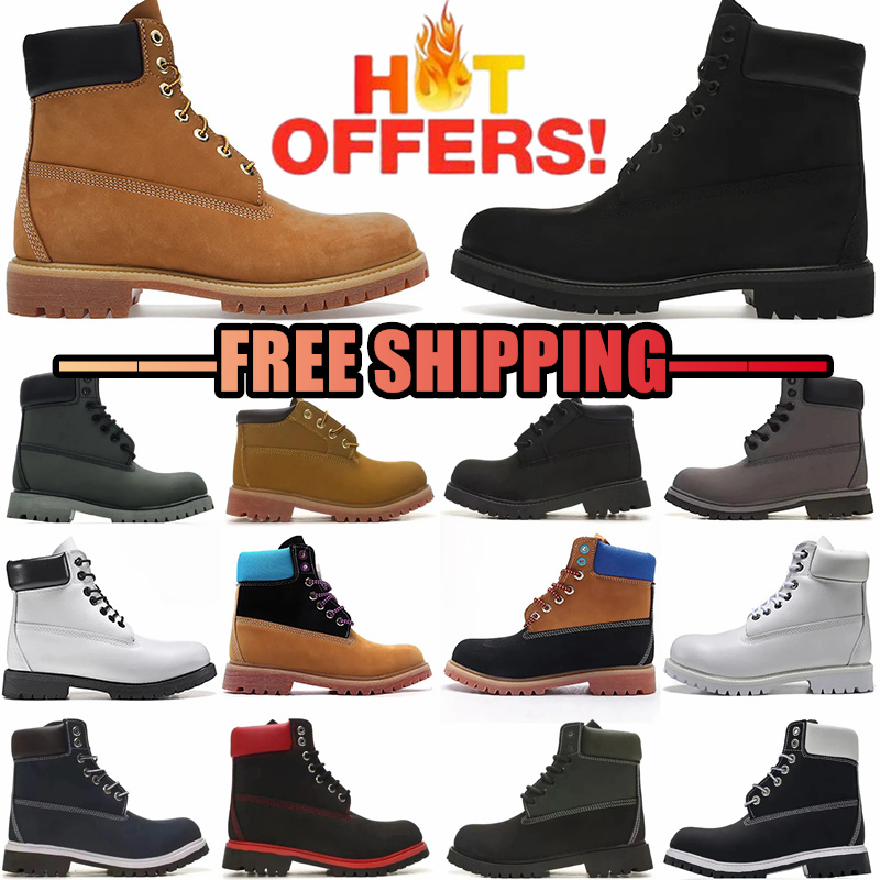 2025 new Ankle Boots Men Womens Leather boots Winter Round Toe Lace-up Short Boots Womens Platform Designer Knight Boots Women luxury Shoes