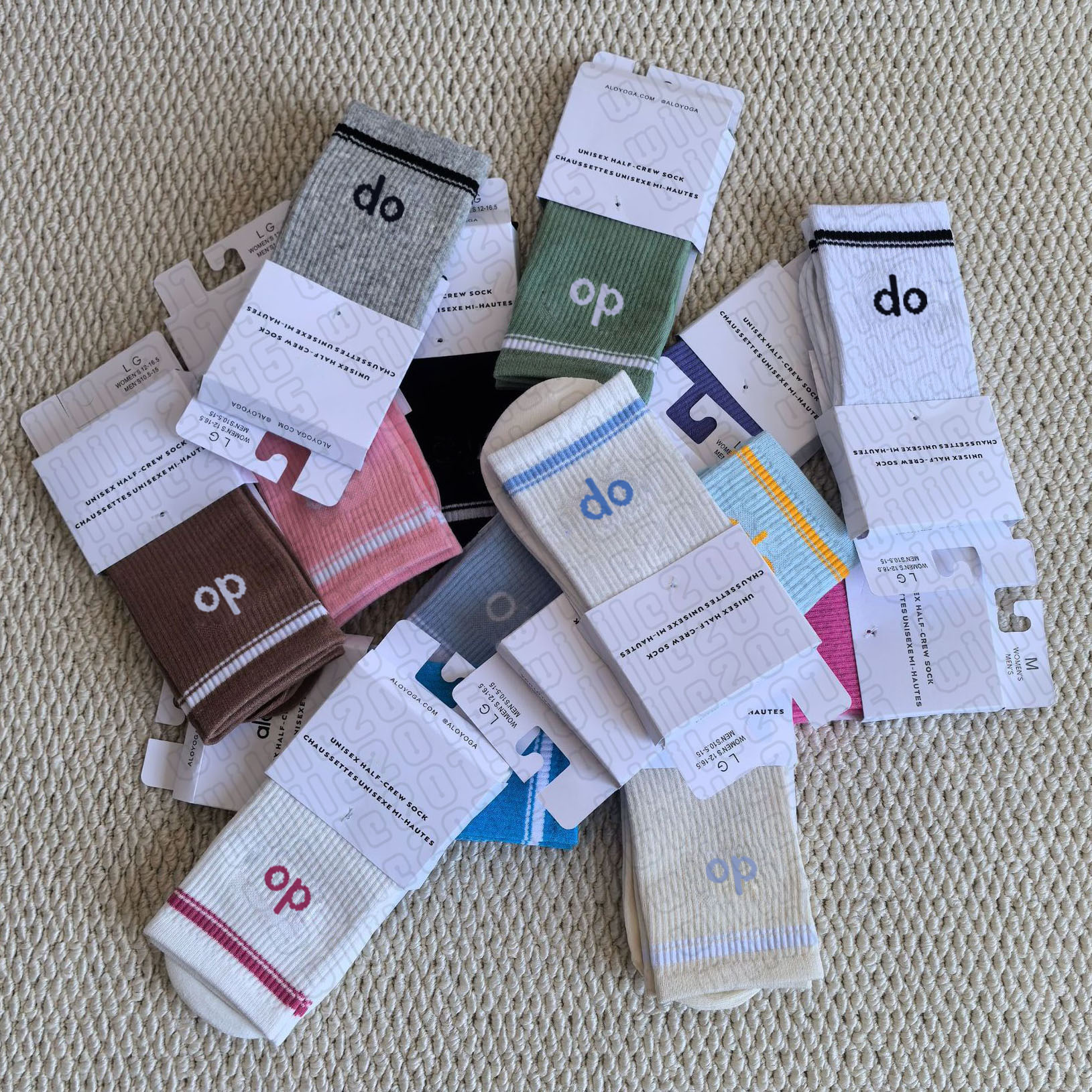 5 pairs Wholesale mid calf men women sports socks yoga towel soles trendy lettered Aluo running cotton socks Rest