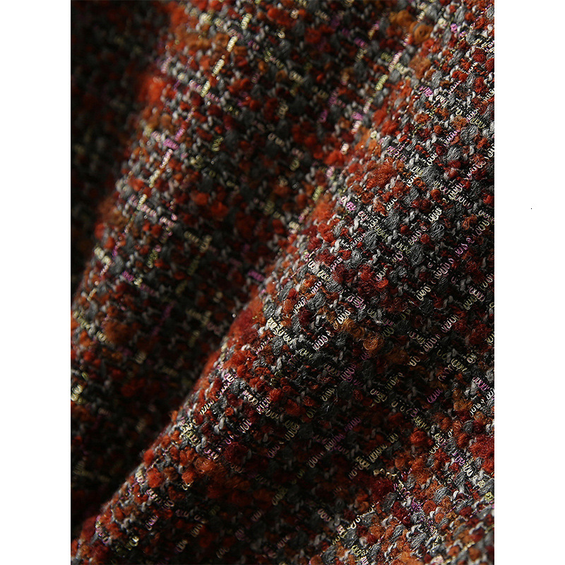 2025 women's autumn and fashion winter coat petite fashion floral French elegant young retro thick top designer jacket new coarse fur short jacke