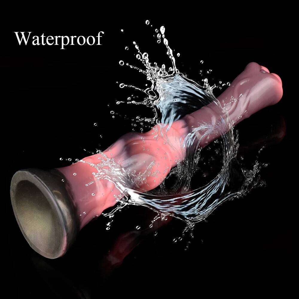 Yocy Silicone Knot Dildo Long Animal Horse Soft Butt Plug With Sucker Vaginal Massager Anal Sex Toys For Adult Games 666