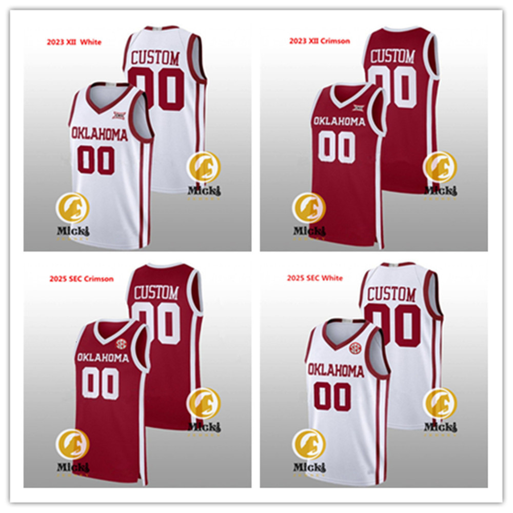 Jeremiah Fears Reid Lovelace Raegan Beers Basketball Jersey Sam Godwin Le'Tre Darthard Javian McCollum Rivaldo Soares Maks Klanjseck OklahomaSooners Jerseys