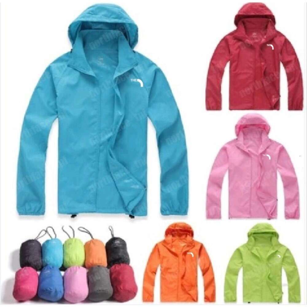 Designer UV Jackets Men Women Fast Drying Coat Outdoor Casual Sports Jackets Hoodie Coat Waterproof Fishing Jackets Raincoat Coats Zipper Sun Protection Jacket