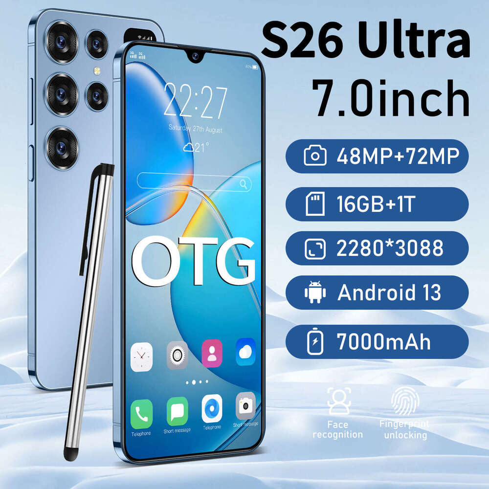 HD Display Mobile Phone TK New 1+16 Smartphone 7.3Inch Large Screen S26 Ultra Shopee OZON