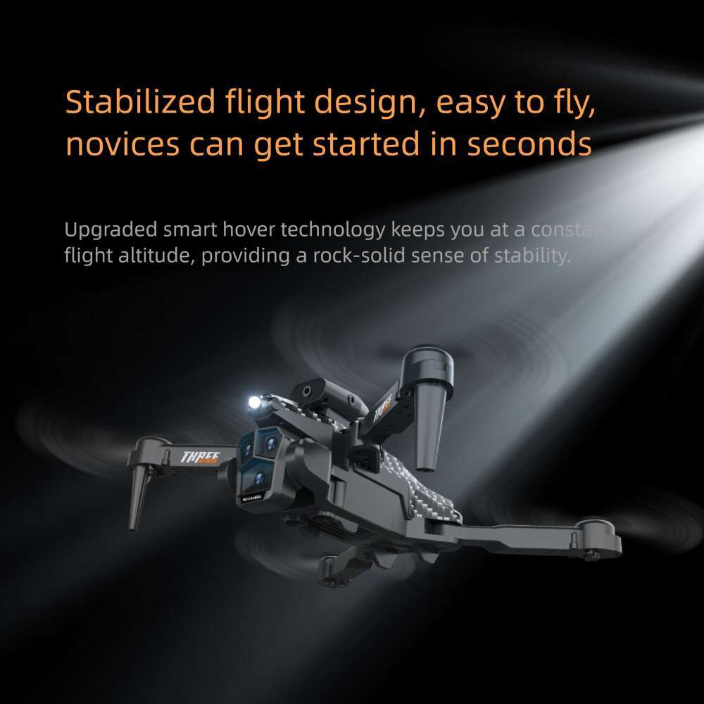 K MAX HD Three Camera Obstacle Avoidance Remote Control Airplane Optical Flow Quadcopter Drone