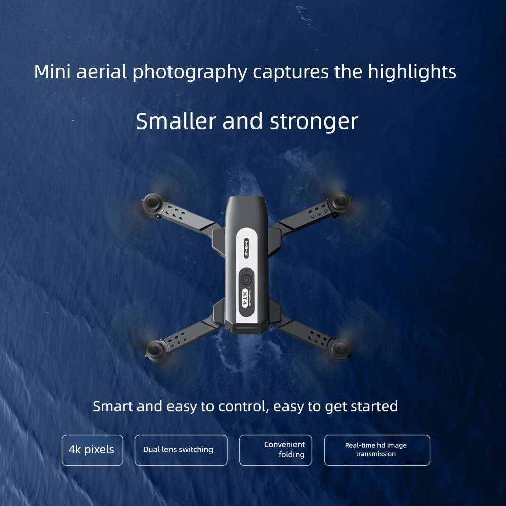 Mini Drone Dual Camera Aerial Photography Storage Air Pressure Intelligent Altitude Hold Remote Control Airplane Quadcopter