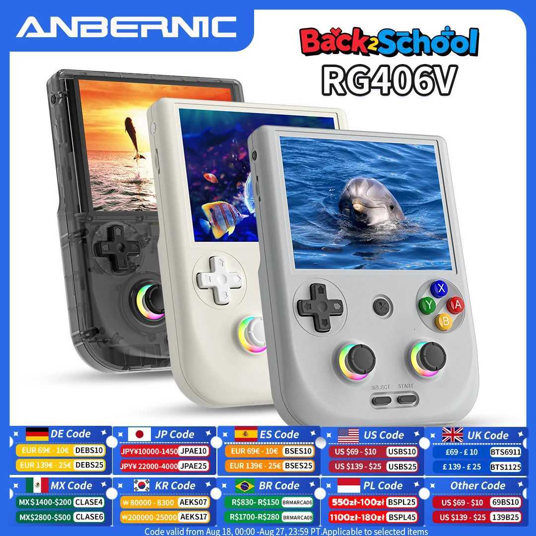 ANBERNIC RG 406V Handheld Game Console 4 Multitouch Screen Android13 RG406V Retro Video Games Support 1080p DP FOTA Update Z250928