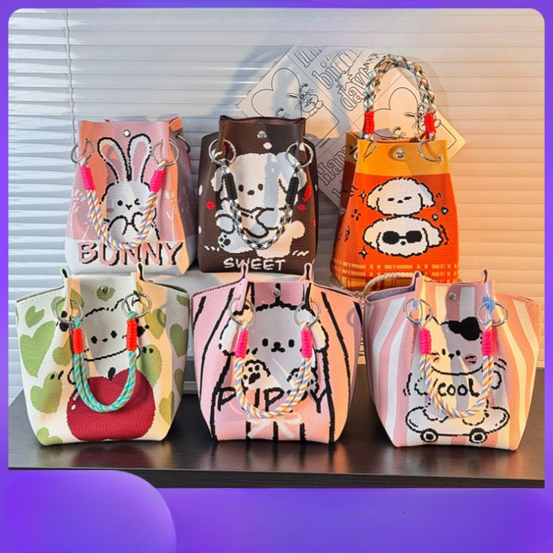 New Knitted Loop Buckle Bag Large Capacity Handbag Commuter Small Square Bag Storage Bag Designer Bag fashion Shoulder Bag Luxury Bag