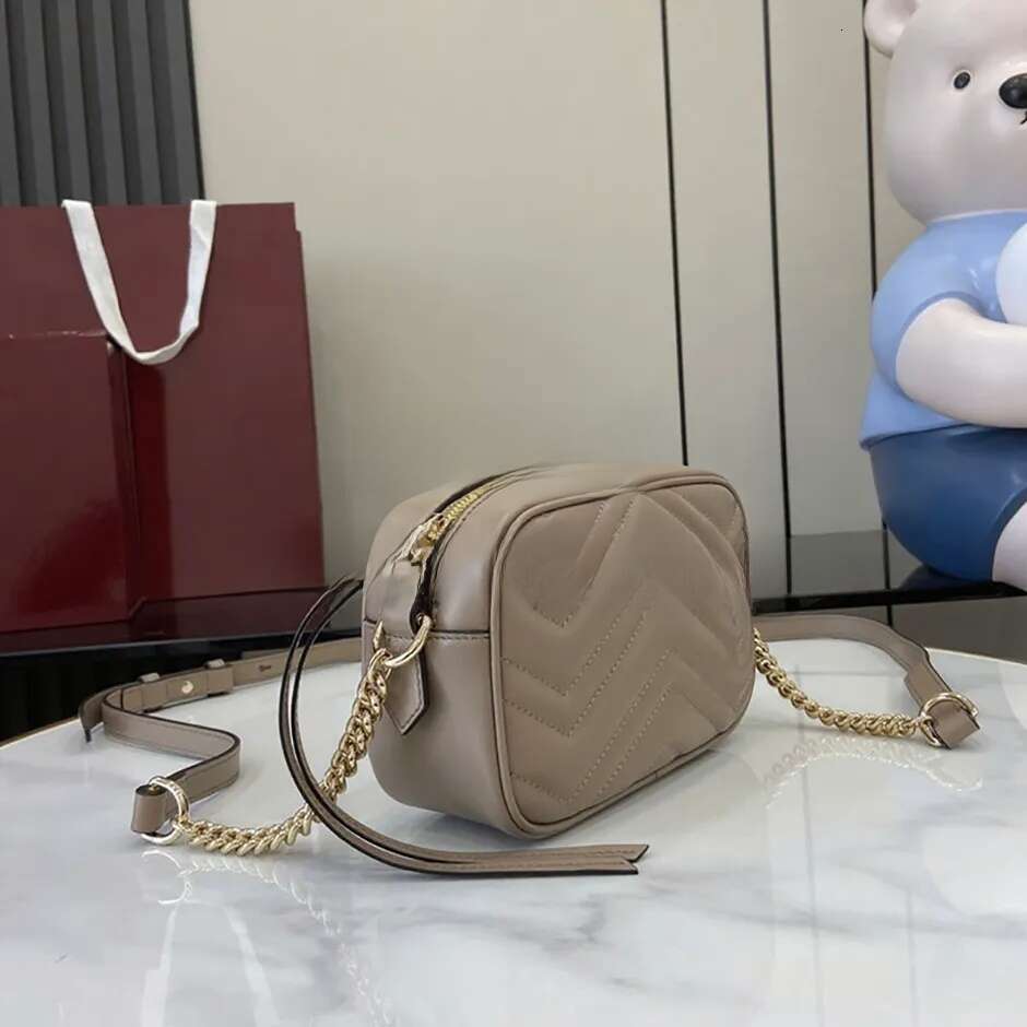 Mini Chain Bag designer Camera Mirror quality handbag 18CM shoulder genuine leather Crossbody bag