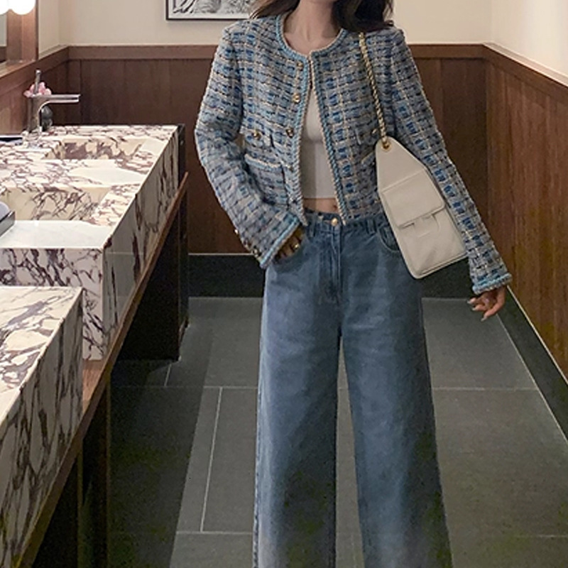 2025 Saint Sylve Blue Thousand Gold Handmade Workshop Show Gold Thread Beaded Women's Jacket Autumn Designer Jacket design Autumn New Top Coarse 