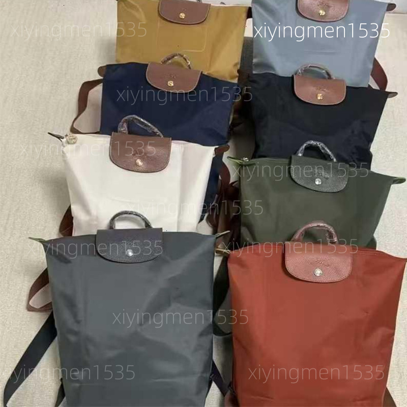 Designer Luxury Upgraded Nylon Backpack Large Capacity Lightweight Foldable Double Shoulder Bag Waterproof Casual Travel Longchamp Dumpling
