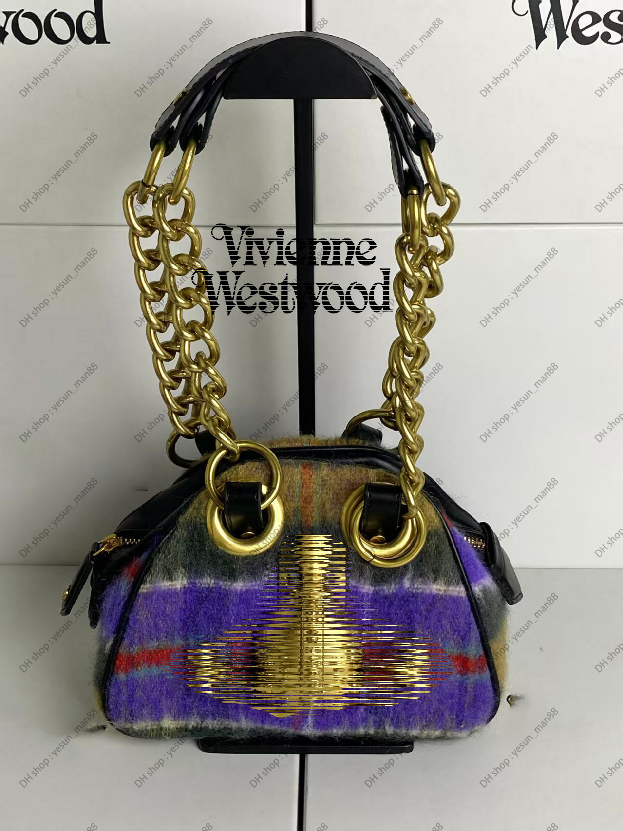 saturn bag Vivenes Purple mohair bowling balls bag Crossbody bag westity woodity west wood Westly Woodly bag wallet purse Female bag