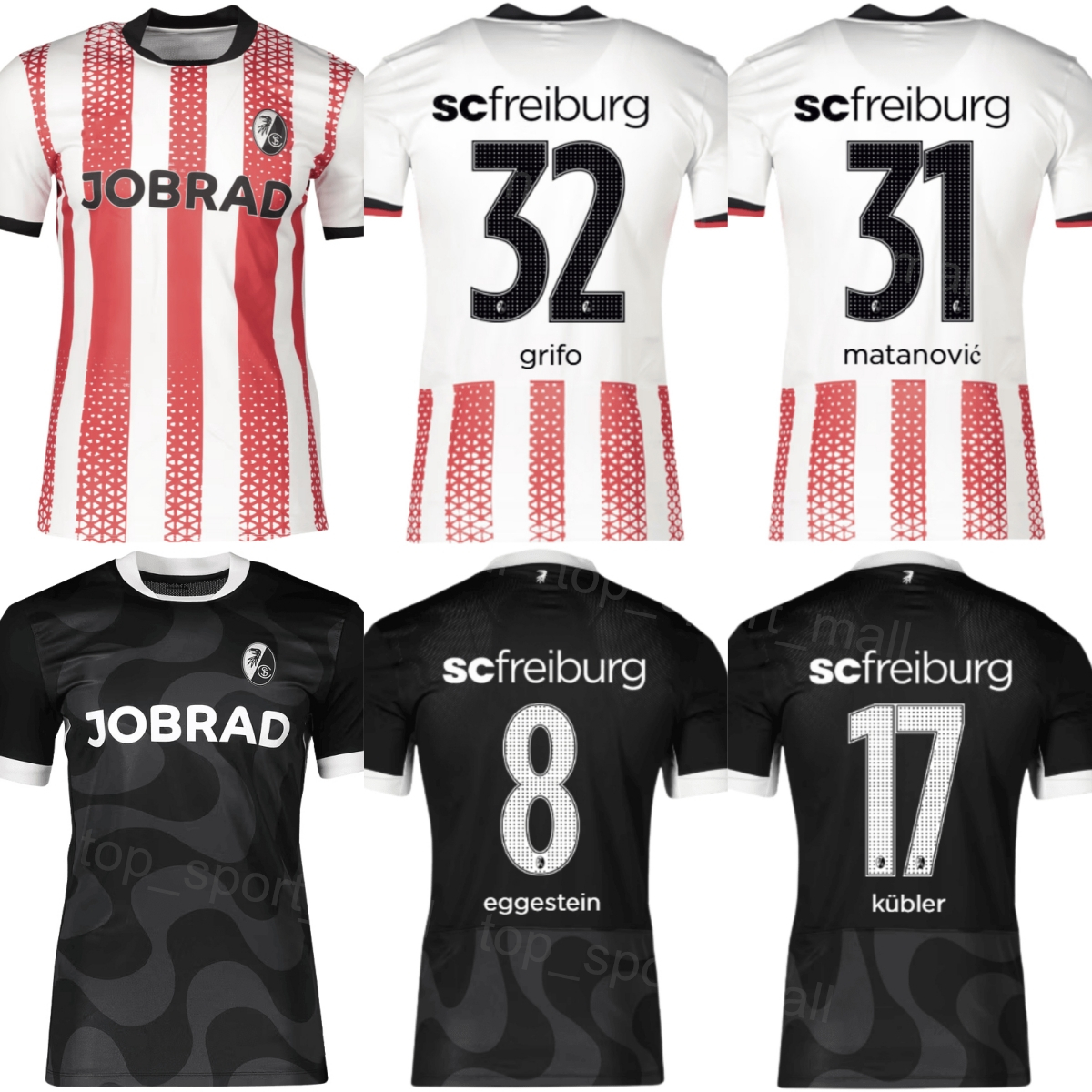 Club SC Freiburg Soccer 32 Vincenzo Grifo Jersey 2025 2026 Mans Lukas Kubler Igor Matanovic Maximilian Eggestein Noah Atubolu Christian Gunter Football Shirt Kits