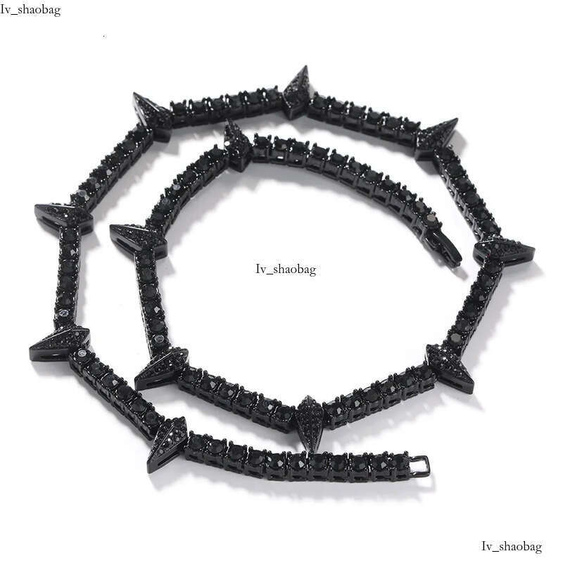 Hip Hop Gold Chains Iced Out Tennis Chain Fashion Mens Club Jewelry Black Panther Necklace 111