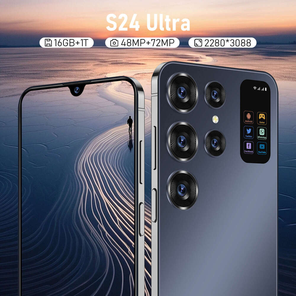 HD Display Mobile Phone Android Smartphone S24 Ultra 7.3Inch Large Screen 16+1Tb