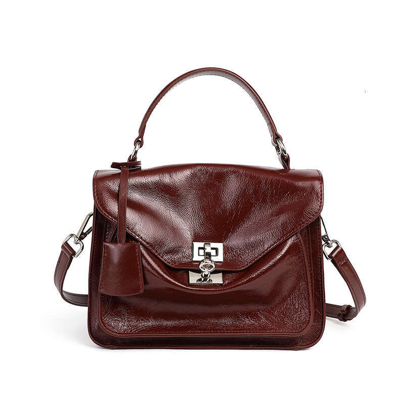 Luxury bag Top Layer Cowhide Premium Commuter Large Capacity Handbag Envelope Cambridge Single Shoulder Crossbody Messenger Genuine Leather Women s Ba