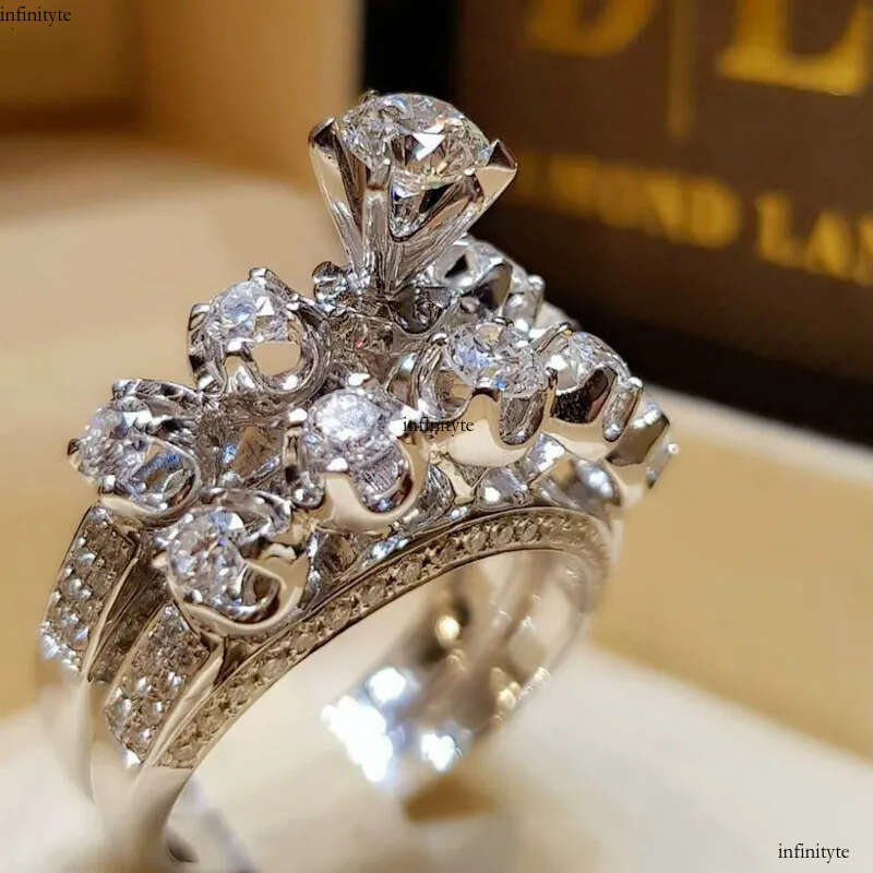 moissanite engagement jewelry woman jewlery designer for women men rose rings sister gift jewelery gold sier ring 111