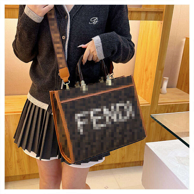 designer bag Luxury bag Trendy Brand Letter Tote New Handbag Large Capacity Commuter High-end Feel Women's Crossbody Bag