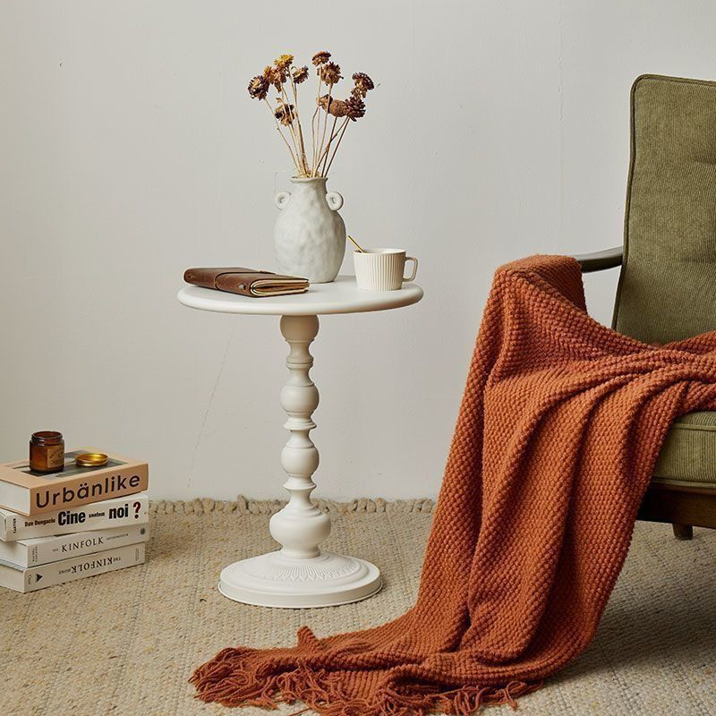 R05113 Luxury sofa side table, living room home small coffee table, retro corner table