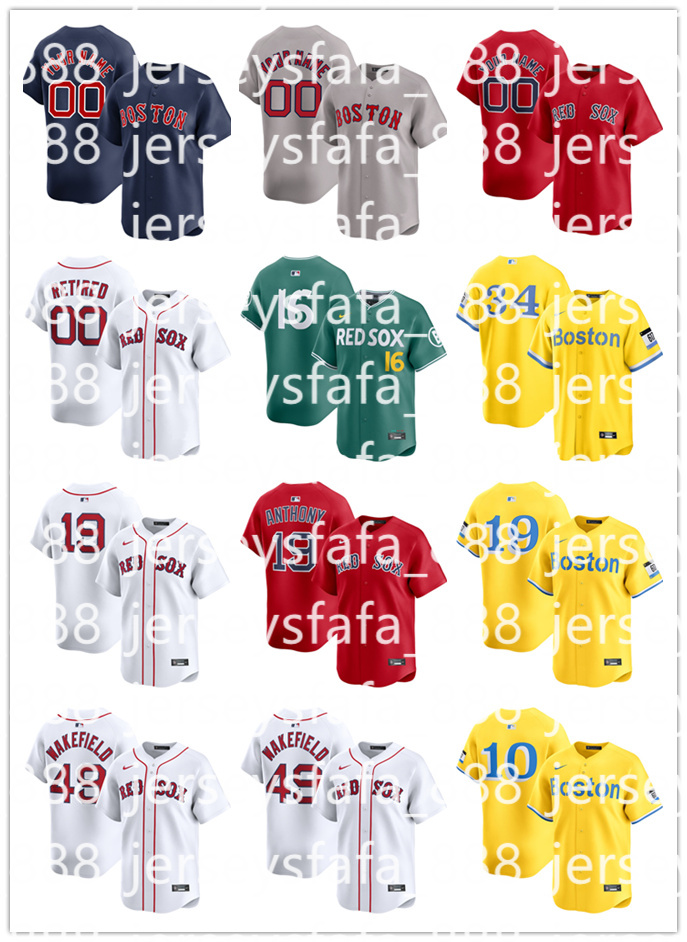 Men Custom MLB Red Sox Baseball Jersey David Ortiz Rafael Devers Masataka Yoshida Triston Casas Ceddanne Rafaela Connor Wong Jarren Duran ALEX BREGMAN Roman Anthony