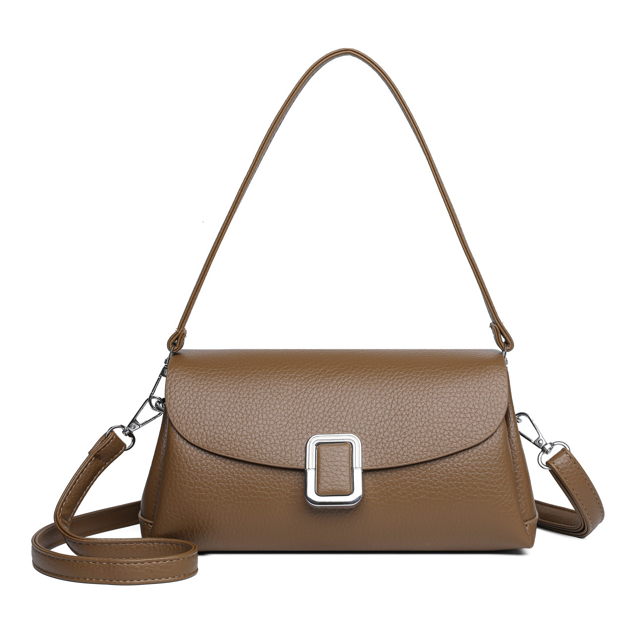 new minimalist lychee fashion pattern women s shoulder bag crossbody bag multifunctional rectangular bag designer bag luxury bag handbag