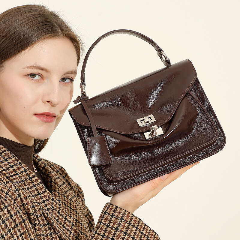 Luxury bag Top Layer Cowhide Premium Commuter Large Capacity Handbag Envelope Cambridge Single Shoulder Crossbody Messenger Genuine Leather Women s Ba