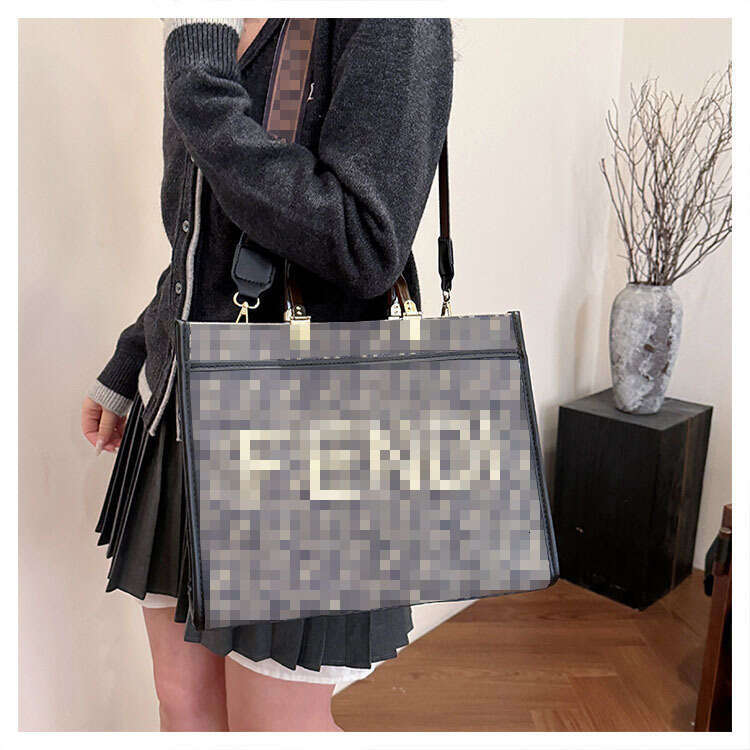designer bag Luxury bag Trendy Brand Letter Tote New Handbag Large Capacity Commuter High-end Feel Women's Crossbody Bag